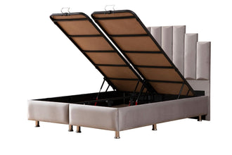 Lit Coffre Polo gris