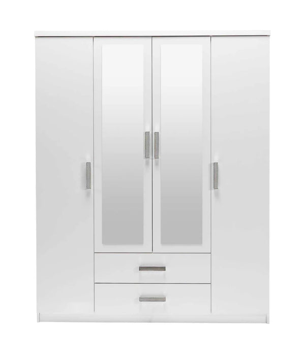 Armoire Palma 160 cm à 4 portes coulissantes – Design moderne et rangement optimisé