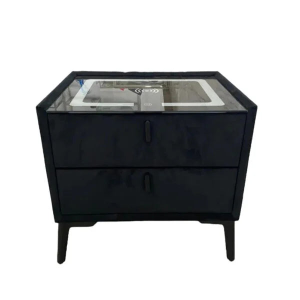 Chevet led chargeur induction velours