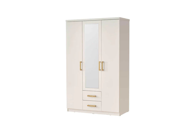 Armoire Girona 3 portes 125 cm – Rangement spacieux et design moderne