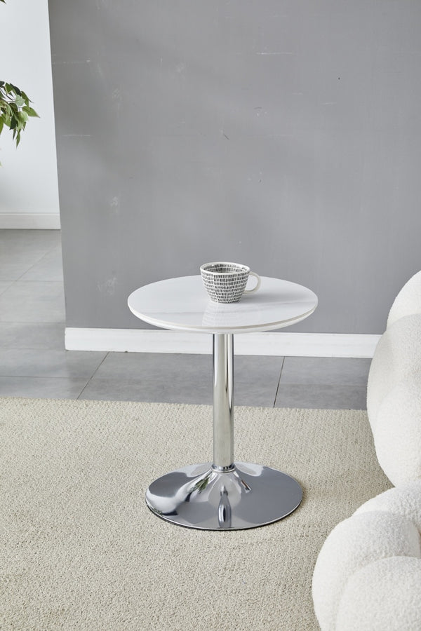 Gueridon Ceramique Goya Pied Argent