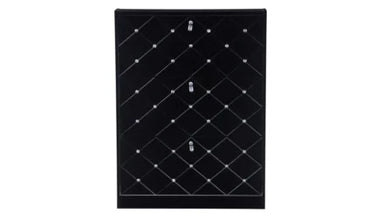 MEUBLE À CHAUSSURES EN STRASS NOIR