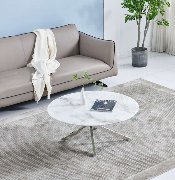 Table Basse Olivia ronde Pied Noir