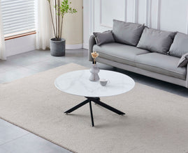 Table Basse Olivia ronde Pied Noir