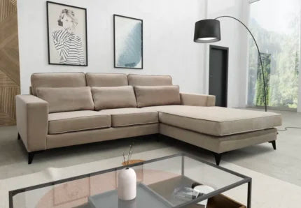 Canapé Madrid d’Angle Côtelé