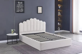 LIT DOHA VELOURS avec coffre