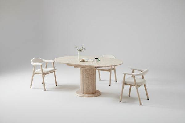 Table rallonge sofia travertin