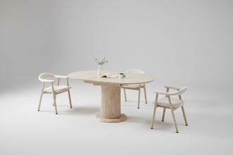 Table rallonge sofia travertin