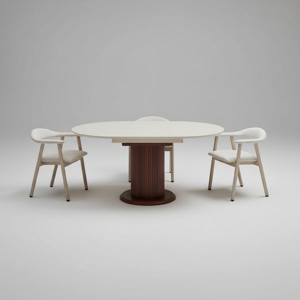 Table rallonge sofia travertin