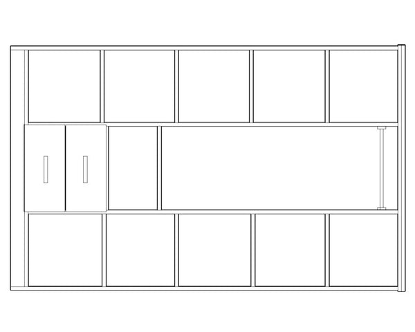 Armoire 3 portes Ibiza – Rangement spacieux et design moderne
