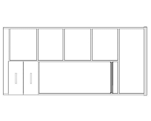 Armoire 2 portes Ibiza – Rangement pratique et design moderne