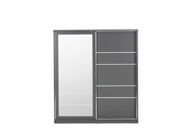 Armoire Ibiza 180 cm – 2 portes coulissantes, design moderne et pratique