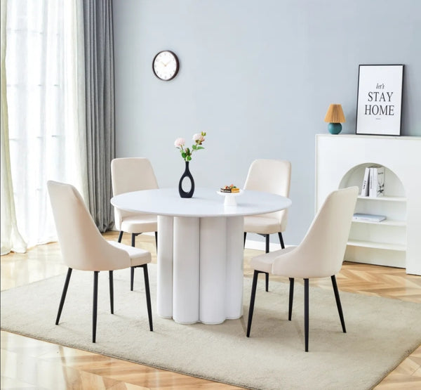 Table a Manger Flower Blanc
