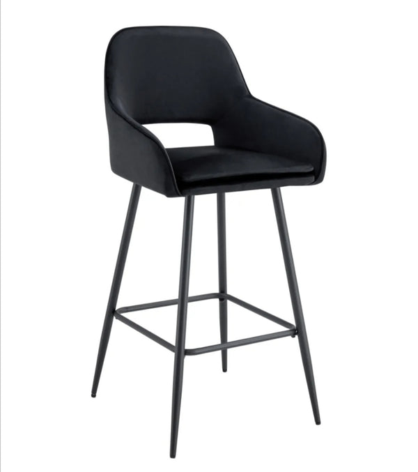 Tabouret de Bar Athena Pied Metal Noir