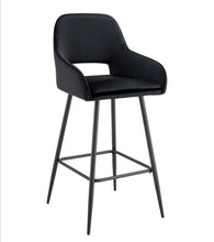 Tabouret de Bar Athena Pied Metal Noir