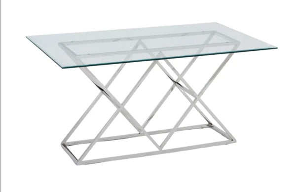 Table Repas Triangle Chrome 180x90 CM