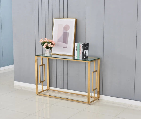 Console Sophie Gold Transparent 120x40x78 CM