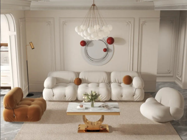 Table basse Invictus Pied Gold 120x60 CM