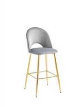 Chaise Bar Amelia Pied Dore