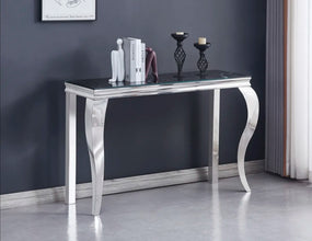 Console Baroque 120x40x78 Pied Chrome