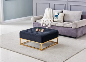 Table Basse a Tiroirs Gold 80x80x43 CM