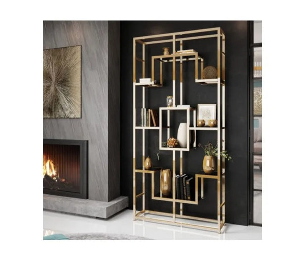 Etagere Richmont Pied Gold Transparent 100x30x180 CM