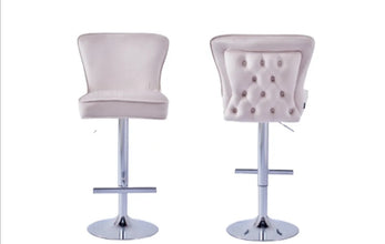 Tabouret de Bar Gabrielle Pied Chrome