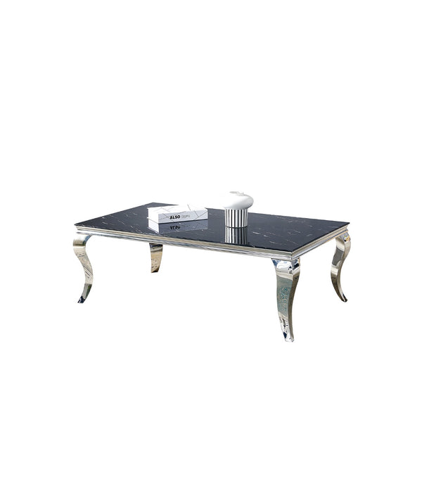 Table Basse Baroque Pied Argent