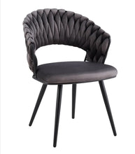 Chaise Carolina Pied Metal Noir