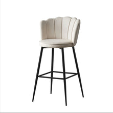 Tabouret de Bar Nymphea Metal Noir Velours