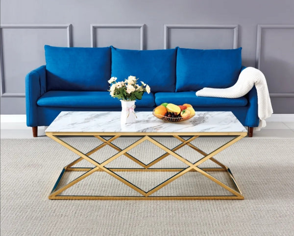 Table Basse Triangle Gold 120x60 CM