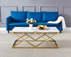 Table Basse Triangle Gold 120x60 CM