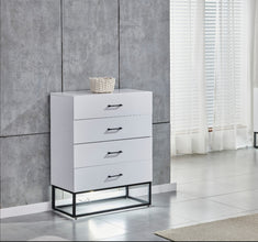 Commode Alya Laqué Pied Noir