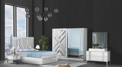 Chambre à coucher BOSS gris – Ensemble moderne et élégant
