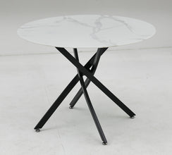 Table Olivia Rond Pied Noir
