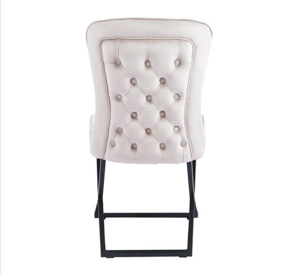 Chaise Gabrielle Pied Metal Noir