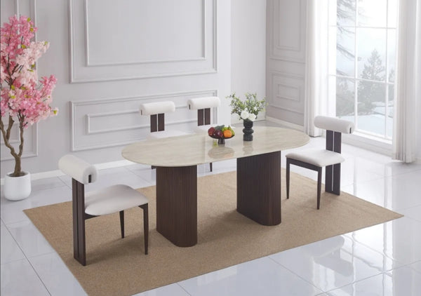 Table a Manger Roxy Pied Metal Ceramique 180x90 CM