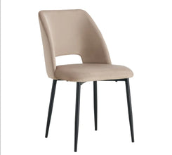 Chaise Ava Pied Metal Noir