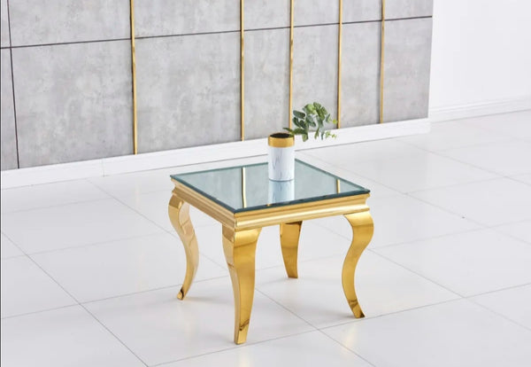 Gueridon Baroque Gold Miroir 50x50 CM