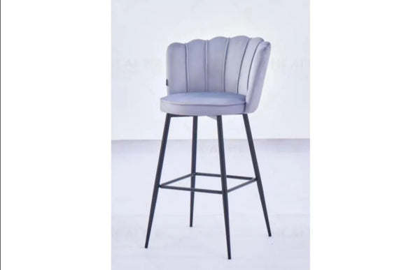 Tabouret de Bar Nymphea Metal Noir Velours