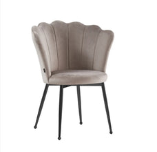 Chaise Nymphea Pied Metal Noir