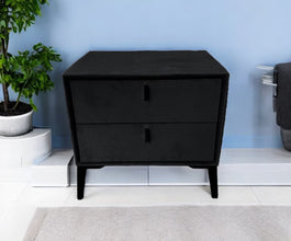 Chevet Velours Pied Noir