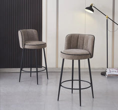 Tabouret de Bar Cathy Pied Metal Noir 3D