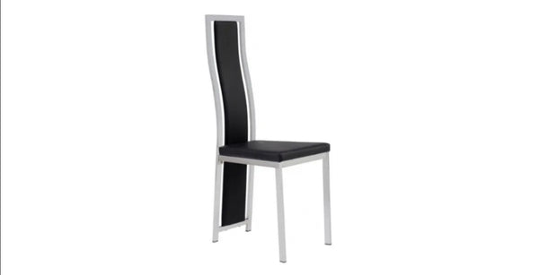 Chaise Dana Similicuir Pied Chrome