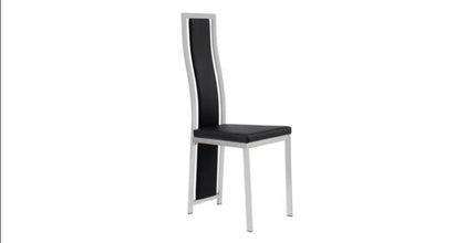 Chaise Dana Similicuir Pied Chrome