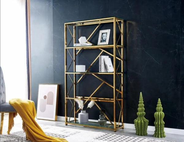 Etagere Geomag Gold Transparent 100x30x180 CM
