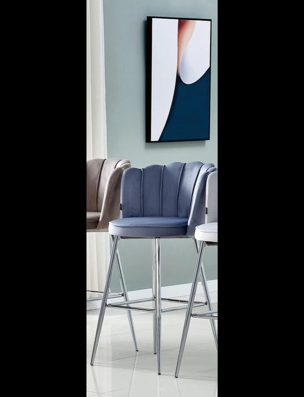 Tabouret de Bar Nymphea Pied Chrome