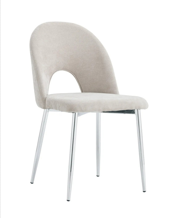 Chaise Teddy Pied Chrome