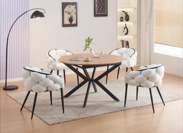 Table Repas Liliputien Extensible Chene Naturel 120/160x75 CM