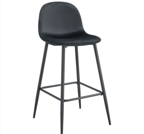 Tabouret de bar scandinave Pied Metal Noir